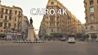 Cairo 4K  Driving Downtown  Egypt [upl. by Ahsram]