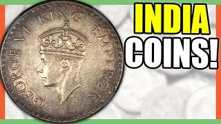 10 INDIA COINS WORTH MONEY  VALUABLE WORLD COINS [upl. by Ecinhoj]