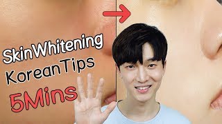 Way of SKIN WHITENING just in 5mins Korean Tips [upl. by Arenahs]