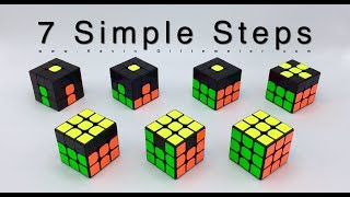 How To Solve Rubiks Cube 7 Easy Steps RECAP [upl. by Aikahs]