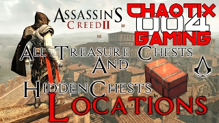 Assassins Creed II MonteriggioniVilla  All Treasure Chest  Hidden Chest Locations [upl. by Dovev]