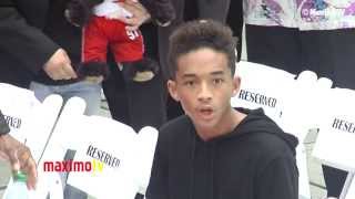 Jaden Smith SURPRISED REACTION at Jackie Chan Handprint and Footprint Ceremony [upl. by Morissa]