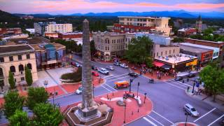 Downtown Asheville NC Time Lapse SunrisetoSunset in a Blue Ridge Mountain City [upl. by Dde]