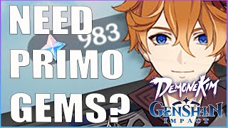 10 Ways To Get Free Primo Gems  Genshin Impact [upl. by Etteroma657]