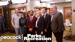 Parks and Recreation  The Farewell Season Shooting the Final Scene Behind The Scenes [upl. by Farrar]