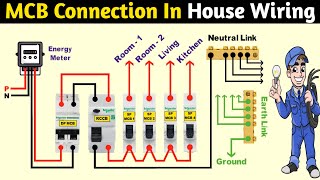 MCB connection in house wiring [upl. by Cailly]