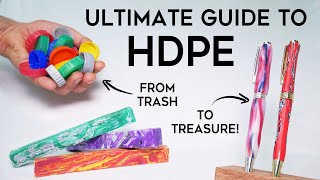 Beginners Guide to Melting HDPE  How to Make a Recycled Plastic Pen [upl. by Solim935]