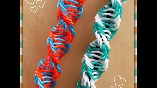 quotHelicoidquot Rainbow Loom BraceletHow To Tutorial [upl. by Imis26]