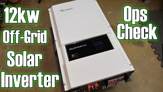 12kw Growatt Inverter Operational CheckReview [upl. by Acinomad849]