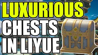 All Luxurious Chests Locations Guide LIYUE and Surrounding Areas  GENSHIN IMPACT [upl. by Rramel]