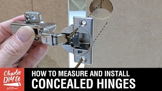 How to Measure amp Install Concealed Hinges on Cabinet Doors [upl. by Stanzel]