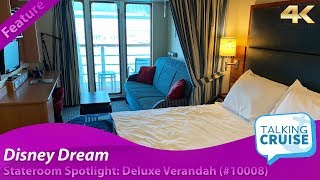 Disney Dream – Deluxe Verandah Stateroom  10008 [upl. by Toffic]