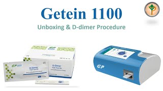 Getein 1100 amp DDimer [upl. by Weinberg]