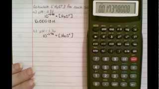 Calculate pH of hydronium concentration [upl. by Yendahc]