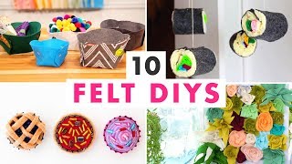 10 Easy DIYs Made From Felt  HGTV Handmade [upl. by Aroc]