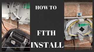 HOW TO INSTALL FTTH  Fiber to the home [upl. by Lleksah]