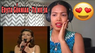 Its MyrnaG REACTS TO Edyta Górniak  To nie ja Poland Eurovision Song Contest [upl. by Syla]