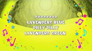 Lavenders Blue Dilly Dilly  Karaoke  Bedtime Song  Cinderella  Nursery Rhyme  KiddieOK [upl. by Reis]