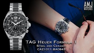 TAG Heuer Formula 1 Steel and Ceramic Chronograph CAZ1011BA0843 Showcase [upl. by Kcirb]