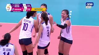 CreamlineChoco Mucho set 4 finish  PVL 2022 Reinforced Conference [upl. by Rombert]