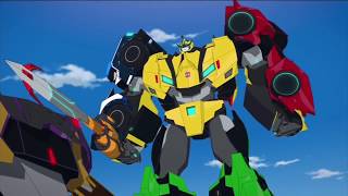 Transformers Robots in Disguise  Menasor vs Ultra Bee HD [upl. by Singleton]