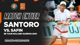 Fabrice Santoro vs Marat Safin  3e tour  RolandGarros 2001 [upl. by Adnuhs656]