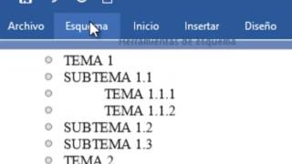 WORD 2016  CLASE 9  ESQUEMAS Y DOCUMENTO MAESTRO [upl. by Zwiebel]