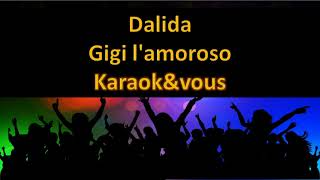 Karaoké Dalida  Gigi lamoroso [upl. by Lleznod]