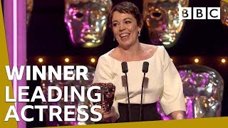 Olivia Colman wins Leading Actress BAFTA 2019 🏆 BBC [upl. by Eanore]