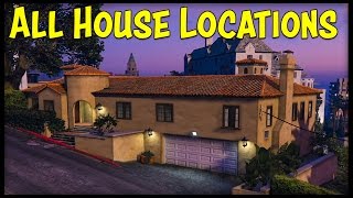 GTA 5 Online ALL NEW HOUSE LOCATIONS INTERIORS amp PRICES Executive DLC [upl. by Seema]