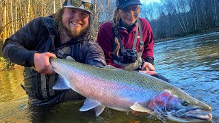 MONSTER STEELHEAD Fishing In The RAINFOREST [upl. by Gladdie]