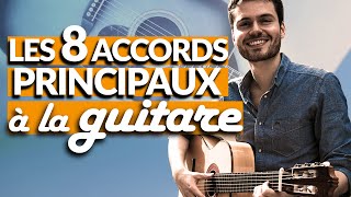 DEBUTANT  8 accords de guitare à APPRENDRE  TUTO GUITARE débutant [upl. by Idleman]