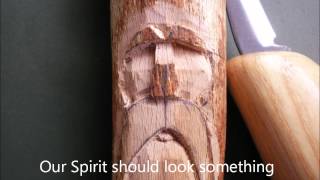 Carving a simple wood spirit [upl. by Bevin876]