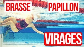 VIRAGE NATATION  Comment réussir son VIRAGE BRASSE ou son VIRAGE PAPILLON [upl. by Dahij]