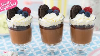 MOUSSE DE CHOCOLATE CON SOLO 2 INGREDIENTES 🍫  QUIERO CUPCAKES [upl. by Thane647]