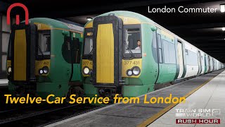 Train Sim World 2 Rush Hour  A Twelve Car Service from London  London Commuter Brighton Mainline [upl. by Nuj]