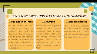 What is Hortatory Exposition Text [upl. by Gnirps688]