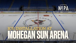 Ice Installation at Mohegan Sun Arena [upl. by Pohsib366]