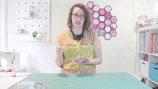 Hexagon quilt as you go tutorial hexyalong [upl. by Allimaj328]