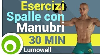 Esercizi Spalle con Manubri a Casa [upl. by Aneeg]