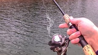 Spinning Reel Line Tangles Knots amp Loops  Basic Fishing Tips [upl. by Dnomyaw825]