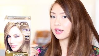 LOREAL UL61 HOW TO DYE DARK HAIR TO ASH BROWN [upl. by Aeynod]