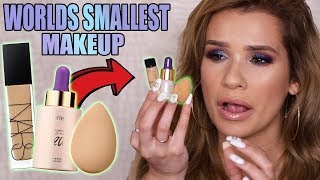 FULL FACE using TINY MAKEUP  WORLDS SMALLEST PRODUCTS [upl. by Agueda36]