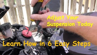 Set Up Your Motorcycle Suspension in 6 Easy Steps Intro [upl. by Niobe]