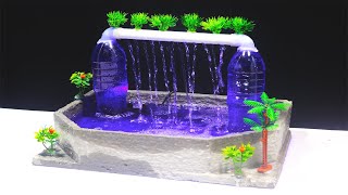 How to make a Amazing Water Fountain with Plastic Bottle [upl. by Leila318]