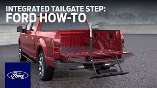 Integrated Tailgate Step  Ford HowTo  Ford [upl. by Knute234]