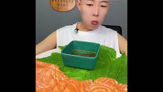 MUKBANG  Salmon Sashimi [upl. by Doble393]