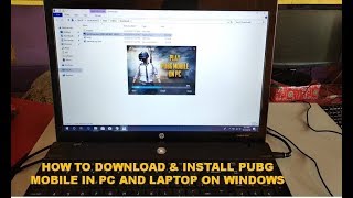 How to Download amp Install PUBG Mobile On PCLaptop In Windows 7810 Easy And Fast Method [upl. by Ulrich926]