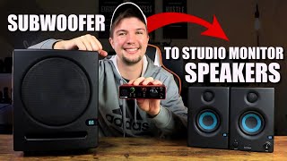 HOW TO Connect a Subwoofer To Studio Monitors  Audio Interface  Does Your Setup Need a Sub [upl. by Esirehs]