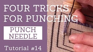 Four Tricks For Punch Needle Rug Hooking [upl. by Corey]